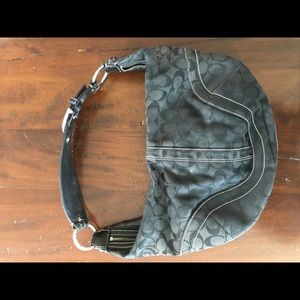 Coach soho boho shoulder bag - black signature